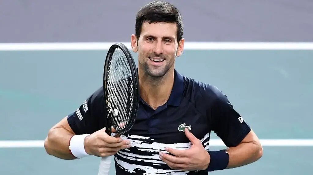 Novak Djokovic at rolex paris masters